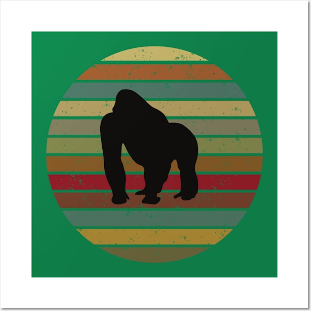 gorilla vintage Wall Art by hatem